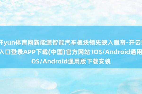 开yun体育网新能源智能汽车板块领先映入眼帘-开云kaiyun登录入口登录APP下载(中国)官方网站 IOS/Android通用版下载安装