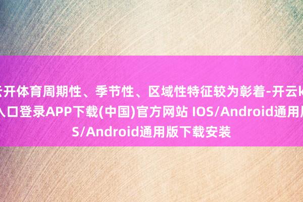 云开体育周期性、季节性、区域性特征较为彰着-开云kaiyun登录入口登录APP下载(中国)官方网站 IOS/Android通用版下载安装