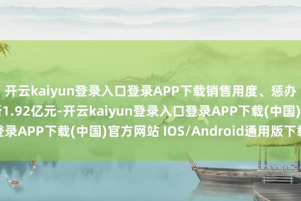 开云kaiyun登录入口登录APP下载销售用度、惩办用度、财务用度推断1.92亿元-开云kaiyun登录入口登录APP下载(中国)官方网站 IOS/Android通用版下载安装