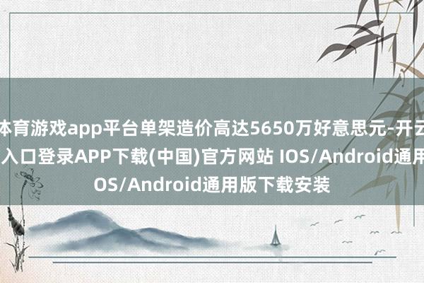 体育游戏app平台单架造价高达5650万好意思元-开云kaiyun登录入口登录APP下载(中国)官方网站 IOS/Android通用版下载安装