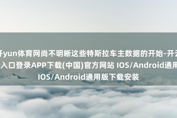开yun体育网尚不明晰这些特斯拉车主数据的开始-开云kaiyun登录入口登录APP下载(中国)官方网站 IOS/Android通用版下载安装