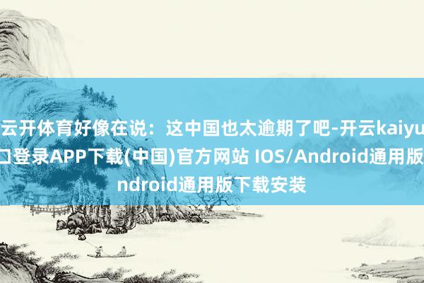 云开体育好像在说:这中国也太逾期了吧-开云kaiyun登录入口登录APP下载(中国)官方网站 IOS/Android通用版下载安装